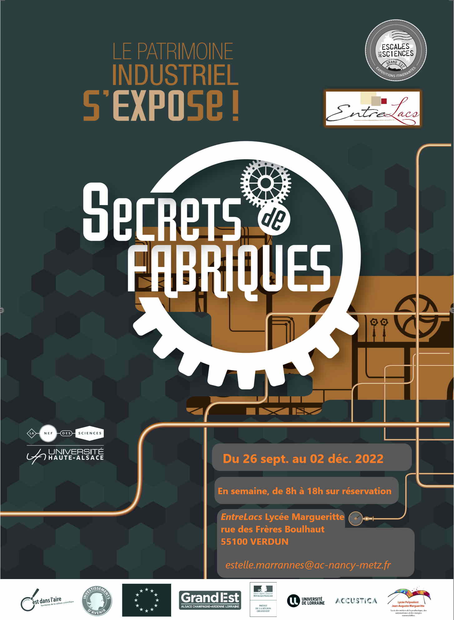 affiche expo secrets de fabriques